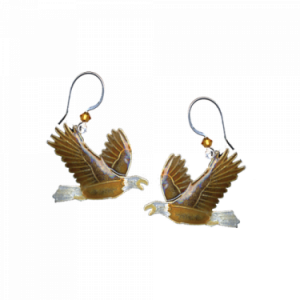 Bald Eagle Earrings with Wire