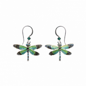 Radiant Drasgonfly Earrings With Wire