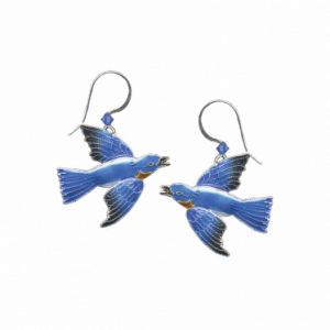 Bluebird Earrings with Wire