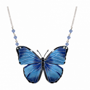 Blue Morpho Large Necklace