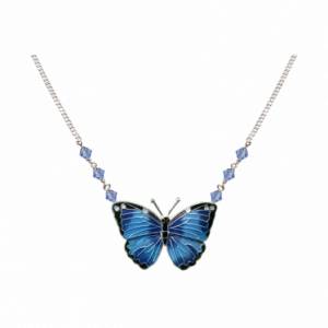 Blue Morpho Small Necklace