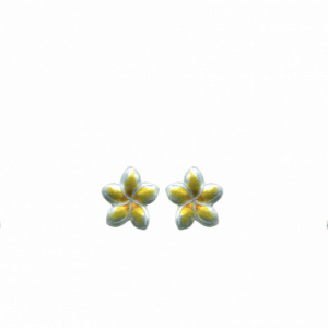 Plumeria Flower Posts Earrings